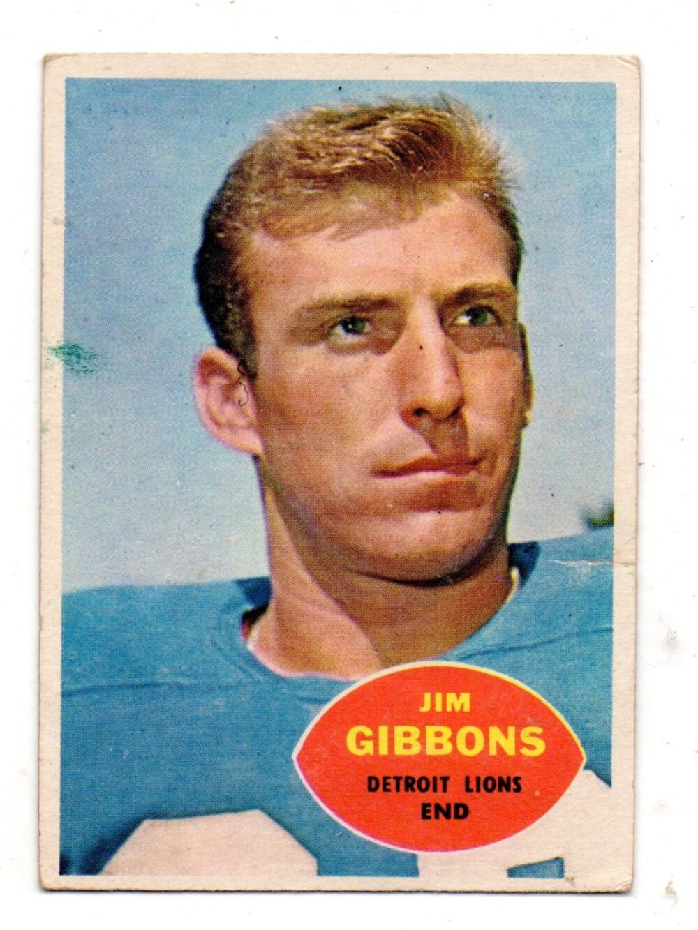 Vintage Jim Gibbons Football Card